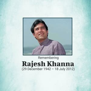 Rajesh Khanna Punyatithi graphic