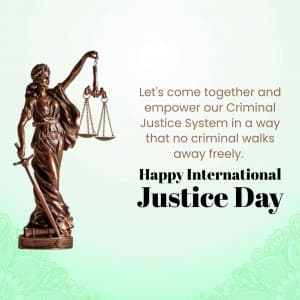 International Justice Day creative image