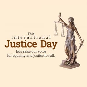 International Justice Day Facebook Poster