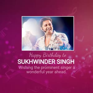 Sukhwinder Singh Birthday marketing flyer