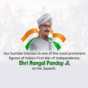 Mangal Pandey Jayanti marketing poster