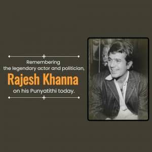 Rajesh Khanna Punyatithi Facebook Poster