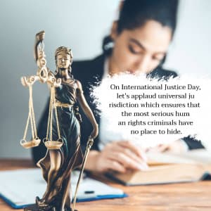 International Justice Day Instagram Post