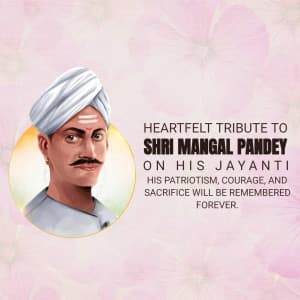 Mangal Pandey Jayanti creative image