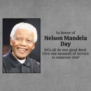 Nelson Mandela International Day poster Maker