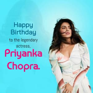 Priyanka Chopra Birthday poster