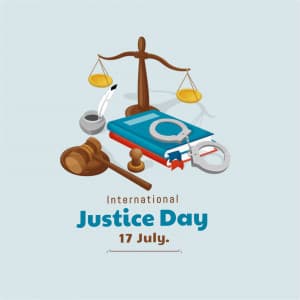 International Justice Day poster Maker