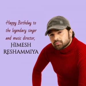 Himesh Reshammiya Birthday greeting image