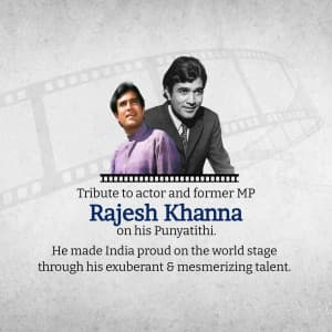 Rajesh Khanna Punyatithi event advertisement