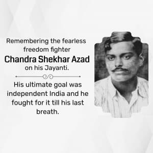 Chandra Shekhar Azad Jayanti graphic