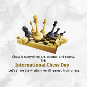 International Chess Day greeting image