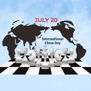 International Chess Day marketing poster