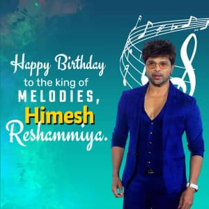 Himesh Reshammiya Birthday graphic