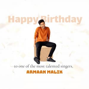 Armaan Malik Birthday flyer