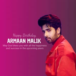 Armaan Malik Birthday poster