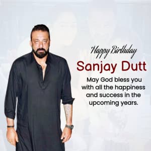 Sanjay Dutt Birthday illustration