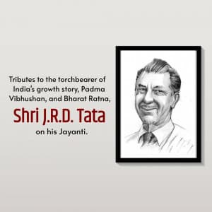 J. R. D. Tata Jayanti graphic