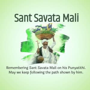 Sant Savta Mali Punyatithi graphic