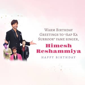 Himesh Reshammiya Birthday Instagram Post