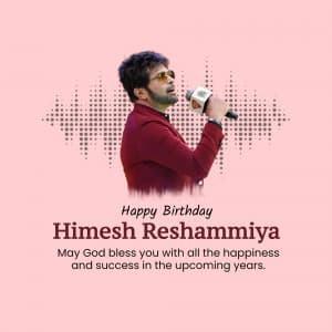 Himesh Reshammiya Birthday event advertisement