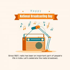 National Broadcasting Day Instagram Post