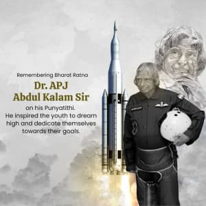 Dr APJ Abdul Kalam Punyatithi creative image