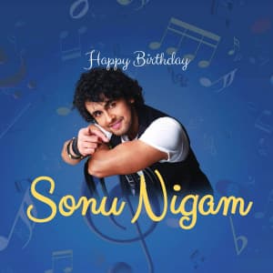 Sonu Nigam Birthday creative image