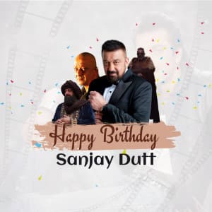 Sanjay Dutt Birthday banner