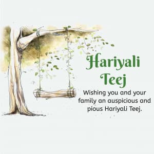 Hariyali Teej advertisement banner