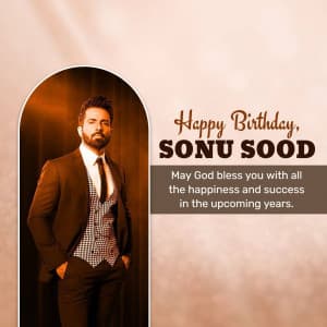 Sonu Sood Birthday flyer