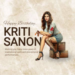 Kriti Sanon Birthday poster