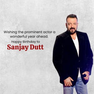 Sanjay Dutt Birthday poster