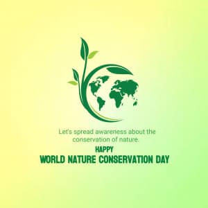 Nature Conservation Day graphic