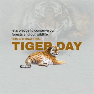 International Tiger Day greeting image