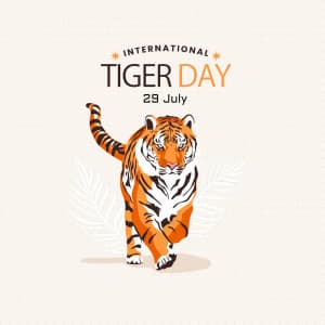 International Tiger Day marketing poster