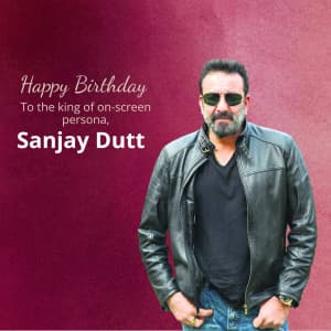 Sanjay Dutt Birthday event poster