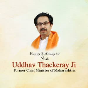 Uddhav Thackeray Birthday poster Maker
