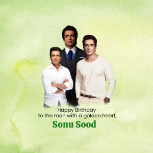 Sonu Sood Birthday banner