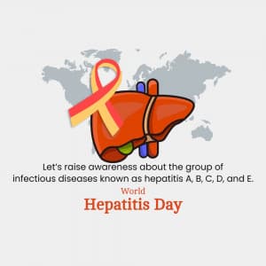 World Hepatitis Day marketing flyer