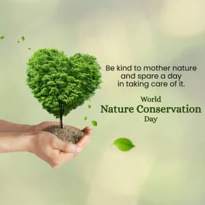 Nature Conservation Day marketing flyer