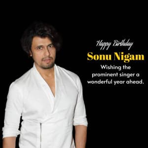 Sonu Nigam Birthday event advertisement