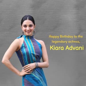 Kiara advani birthday event poster
