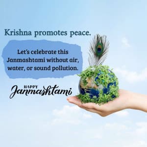 Eco-Friendly Janmashtami poster