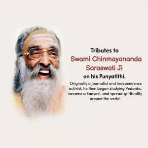 Chinmayananda Punyatithi Instagram Post