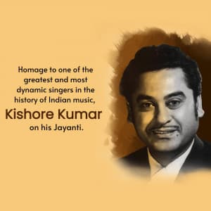 Kishore Kumar Jayanti creative image