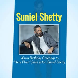 Suniel Shetty Birthday image