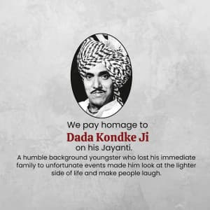 Dada Kondke Jayanti creative image