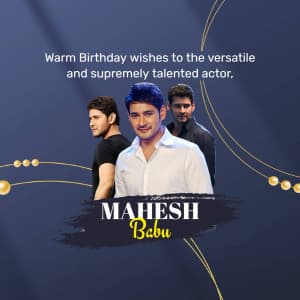 Mahesh Babu Birthday banner