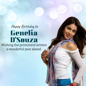 Genelia D'souza Birthday post