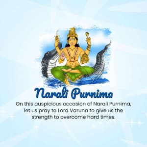 Narali Purnima whatsapp status poster